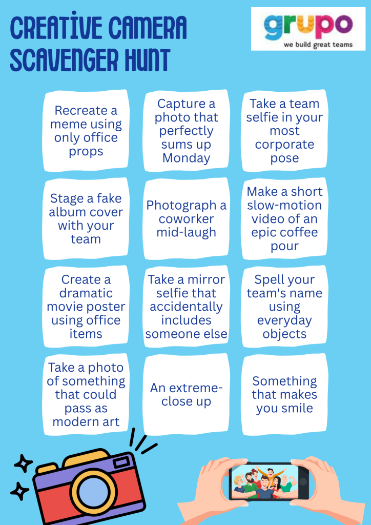 camera office scavenger hunt