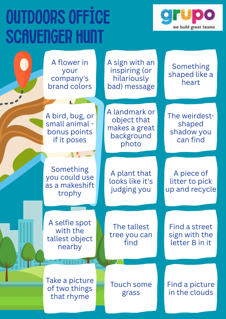 outdoor office scavenger hunt