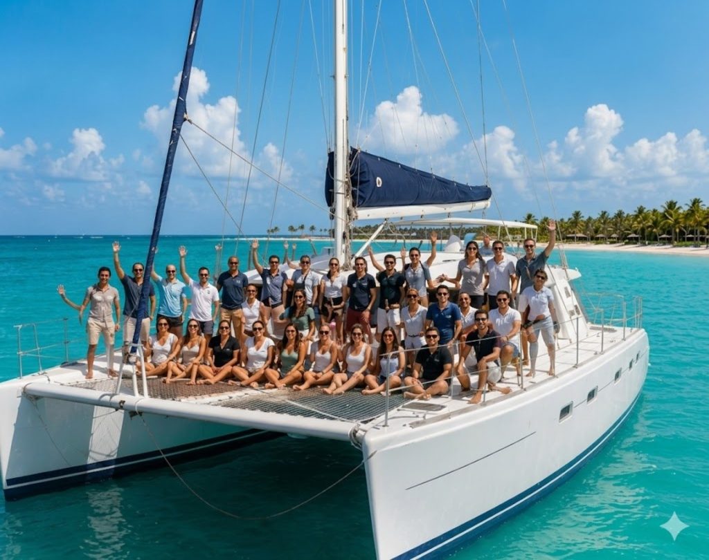 Corporate catamaran adventure in Punta Cana